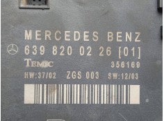 Recambio de centralita check control para mercedes-benz vito / mixto furgoneta (w639) 109 cdi (639.601, 639.603, 639.605) refere 2