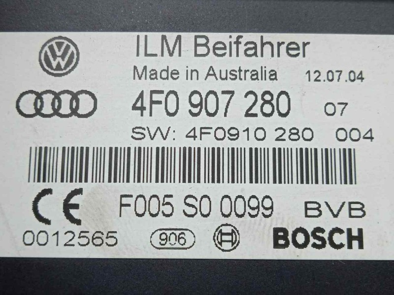 Recambio de modulo electronico para audi a6 berlina (4f2) 3.0 v6 24v tdi referencia OEM IAM 4F0907280-4F0910280-F005S00099  