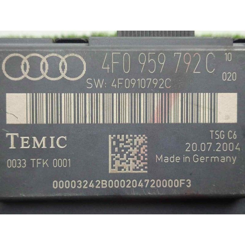 Recambio de modulo electronico para audi a6 berlina (4f2) 3.0 v6 24v tdi referencia OEM IAM 4F0959792C-4F0910792C  