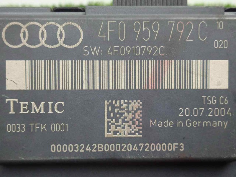 Recambio de modulo electronico para audi a6 berlina (4f2) 3.0 v6 24v tdi referencia OEM IAM 4F0959792C-4F0910792C  