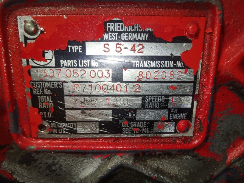 Recambio de caja cambios para ebro m-110 caja abierta referencia OEM IAM S542 - 071004012 MANUAL 5.VELOCIDADES