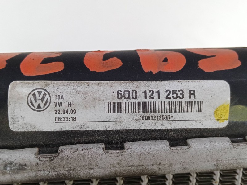 Recambio de radiador agua para skoda roomster (5j7) 1.4 tdi referencia OEM IAM 6Q0121253R  630X410X25