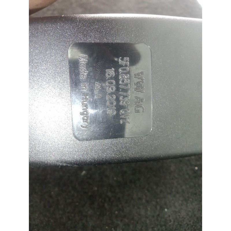 Recambio de enganche cinturon trasero izquierdo para seat leon (5f1) 2.0 16v tsi referencia OEM IAM 5F0857739QVZ + ENGANCHE.CENT