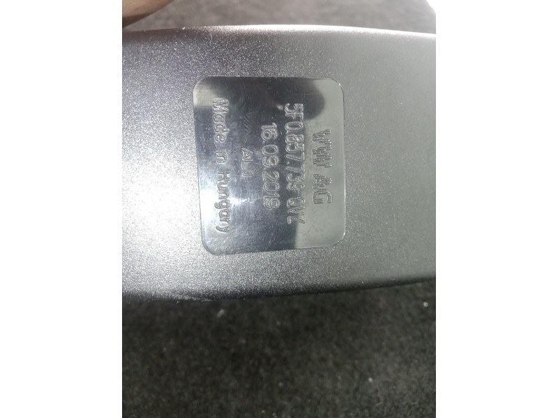 Recambio de enganche cinturon trasero izquierdo para seat leon (5f1) 2.0 16v tsi referencia OEM IAM 5F0857739QVZ + ENGANCHE.CENT