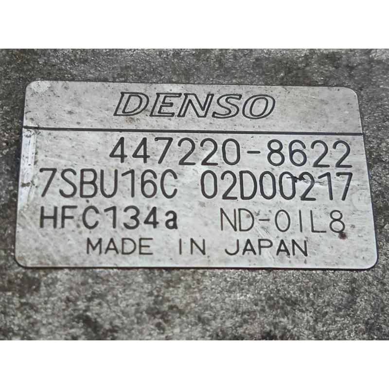 Recambio de compresor aire acondicionado para renault vel satis (bj0) 3.0 v6 dci turbodiesel cat referencia OEM IAM 4472208622 D