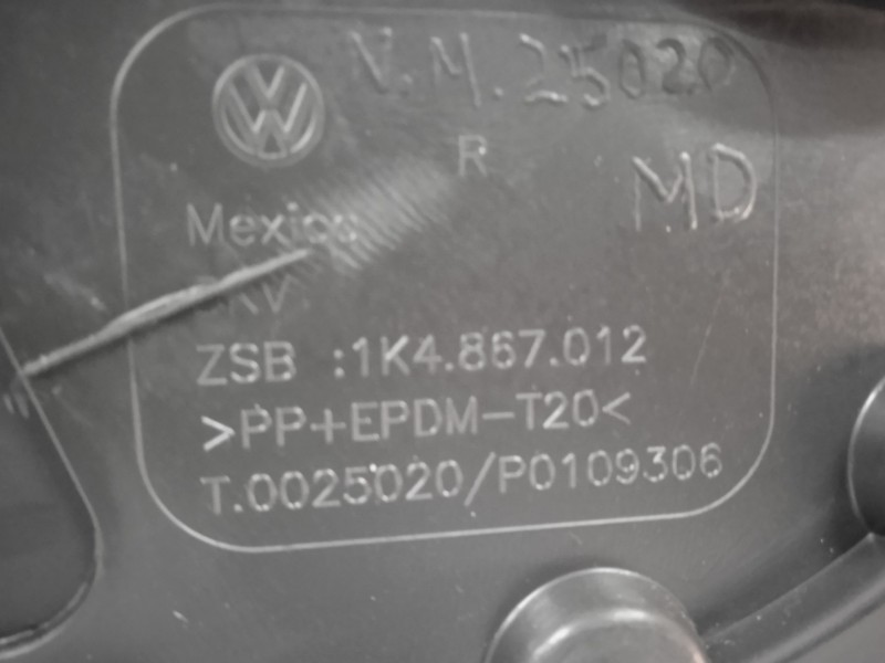 Recambio de guarnecido puerta delantera derecha para volkswagen jetta (1k2) 1.9 tdi referencia OEM IAM 1K4867012  