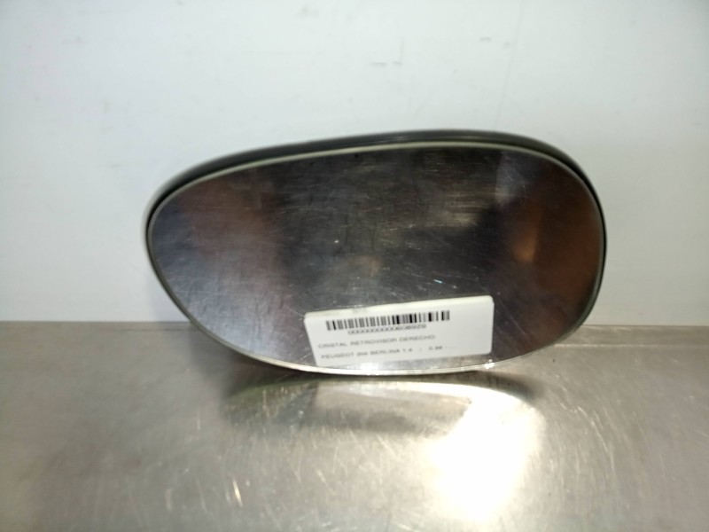 Recambio de cristal retrovisor derecho para peugeot 206 berlina 1.4 referencia OEM IAM  CRISTAL 