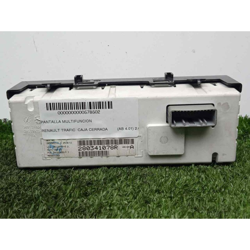 Recambio de pantalla multifuncion para renault trafic caja cerrada (ab 4.01) 2.0 dci diesel fap cat referencia OEM IAM 280341078