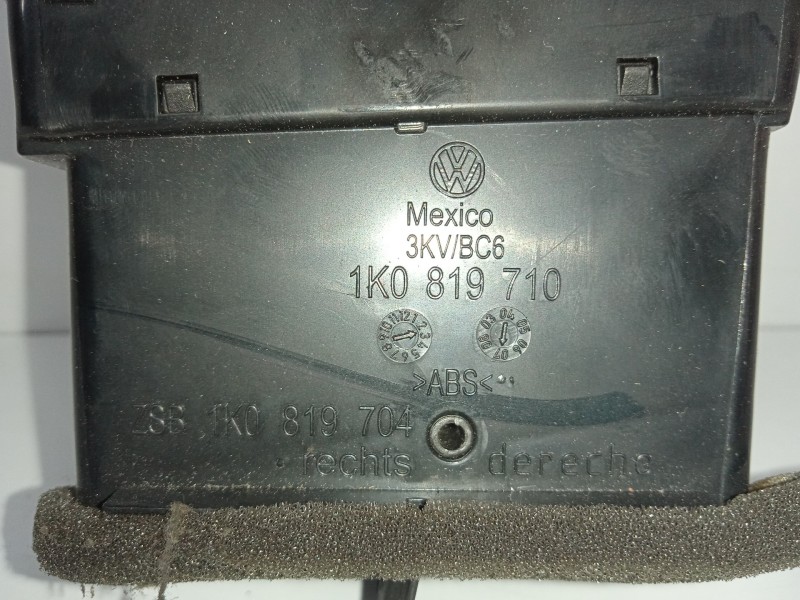 Recambio de rejilla aireadora para volkswagen jetta (1k2) 1.9 tdi referencia OEM IAM 1K0819710 - 1K0819704  