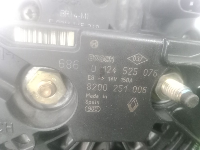 Recambio de alternador para renault laguna ii (bg0/1_) 1.9 dci (bg1a, bg1w, bg0g) referencia OEM IAM 0124525076 - 8200251006 POL