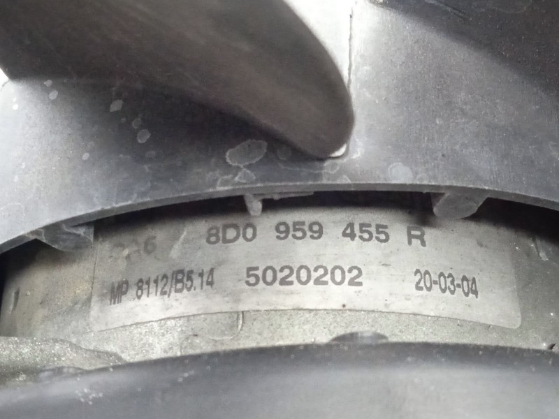 Recambio de electroventilador para skoda superb i (3u4) 1.9 tdi referencia OEM IAM 8D0959455R - 5020202 GATE 2.PINES - Ø280MM