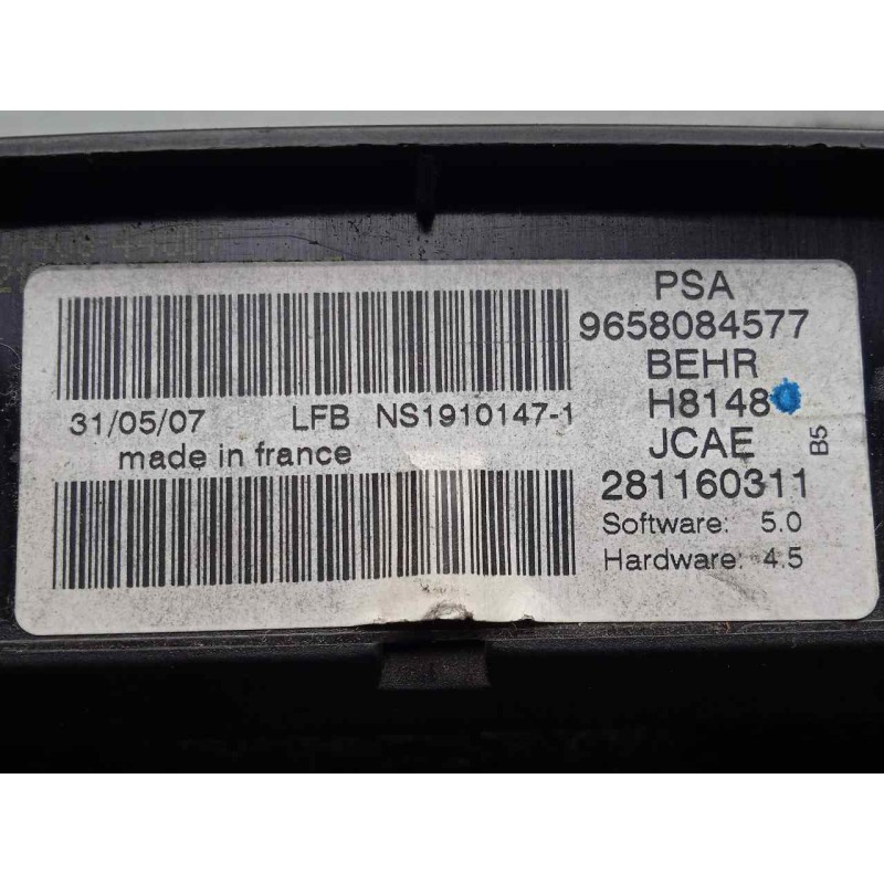 Recambio de mando climatizador para citroën c4 berlina 1.6 16v hdi referencia OEM IAM 9658084577 04-11 