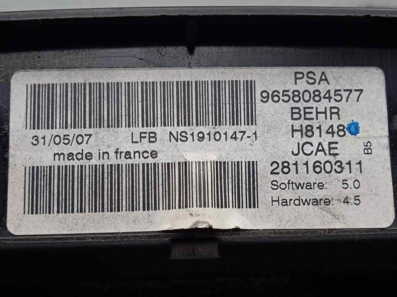 Recambio de mando climatizador para citroën c4 berlina 1.6 16v hdi referencia OEM IAM 9658084577 04-11 