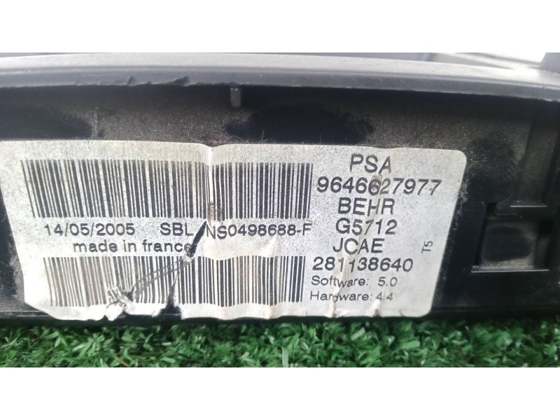 Recambio de mando climatizador para peugeot 307 (3a/c) 1.6 hdi referencia OEM IAM 9646627977 - 281138640  BEHR