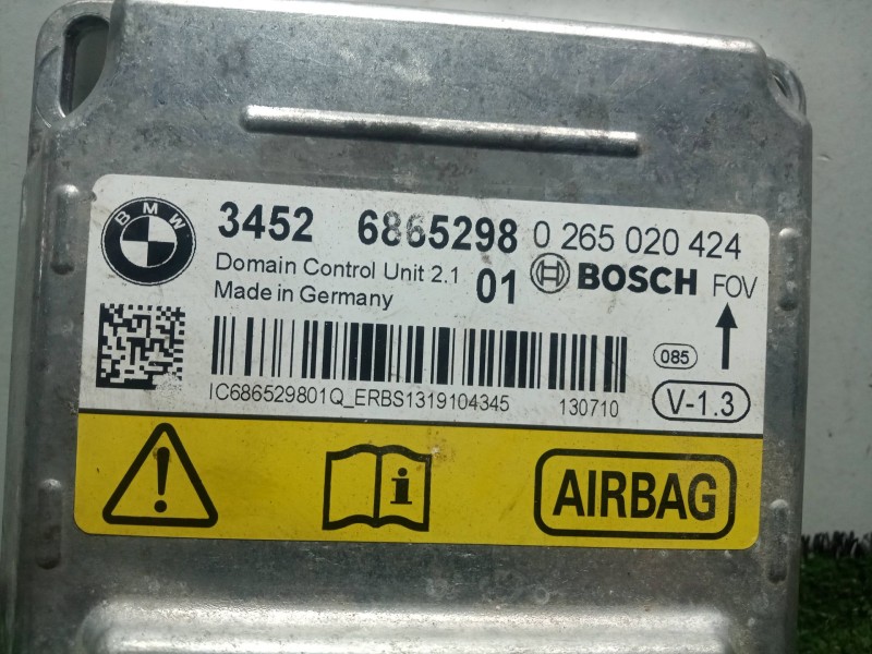 Recambio de centralita airbag para bmw 1 (f20) 118 d referencia OEM IAM 0265020424 - 34526865298  BOSCH