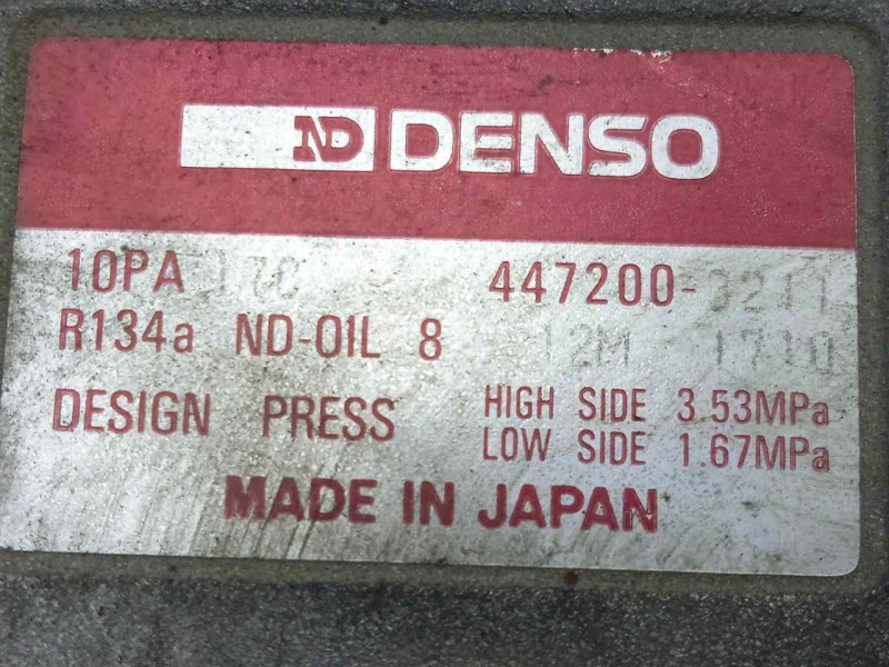 Recambio de compresor aire acondicionado para bmw serie 5 berlina (e34) 2.5 turbodiesel cat referencia OEM IAM 4472003211 DENSO 