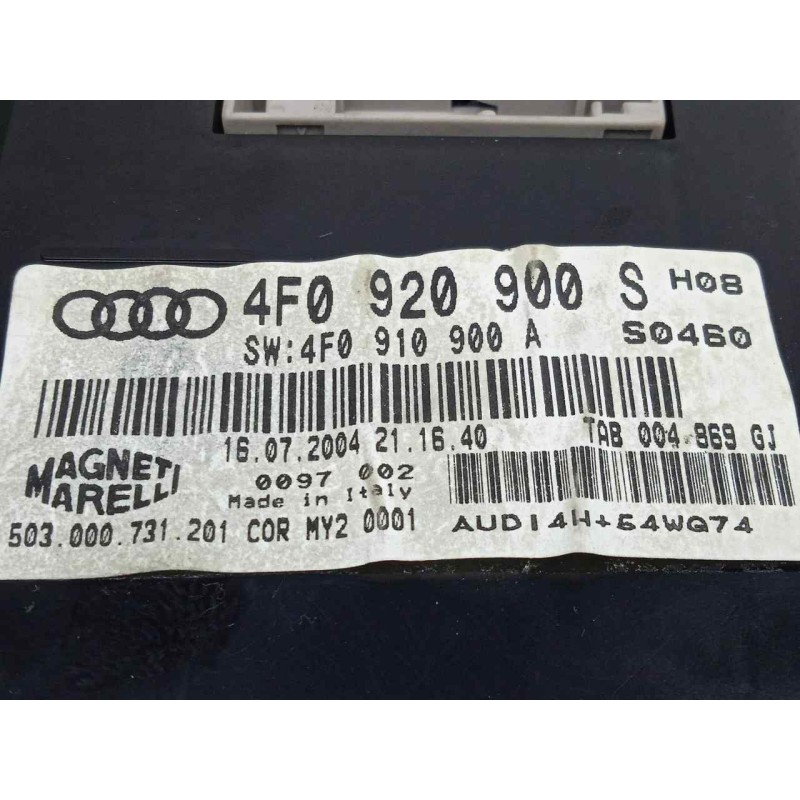 Recambio de cuadro instrumentos para audi a6 berlina (4f2) 3.0 v6 24v tdi referencia OEM IAM 503000731201-4F0920900S-4F0910900A 