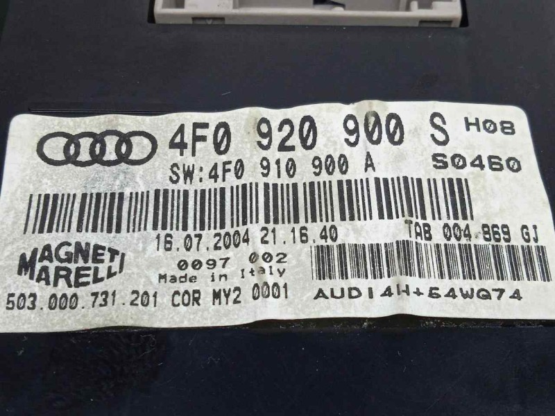 Recambio de cuadro instrumentos para audi a6 berlina (4f2) 3.0 v6 24v tdi referencia OEM IAM 503000731201-4F0920900S-4F0910900A 