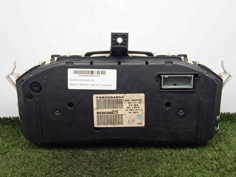 Recambio de cuadro instrumentos para renault megane ii familiar 1.9 dci diesel referencia OEM IAM 8200364015-PEBC054204  