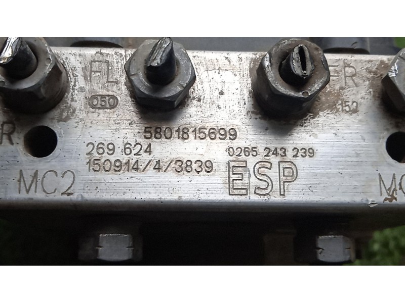 Recambio de abs para iveco daily vi furgoneta 33s15, 35s15, 35c15 referencia OEM IAM 5801815699 - 0265243239 BOSCH 