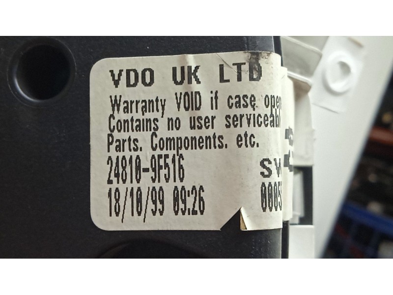 Recambio de cuadro instrumentos para nissan primera hatchback (p11) 2.0 td referencia OEM IAM 248109F516 VDO 2.PINES