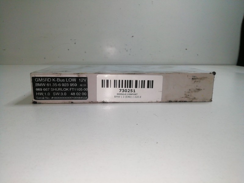 Recambio de modulo confort para bmw 3 (e46) 320 d referencia OEM IAM 61356923959 - 689667  SW3.0