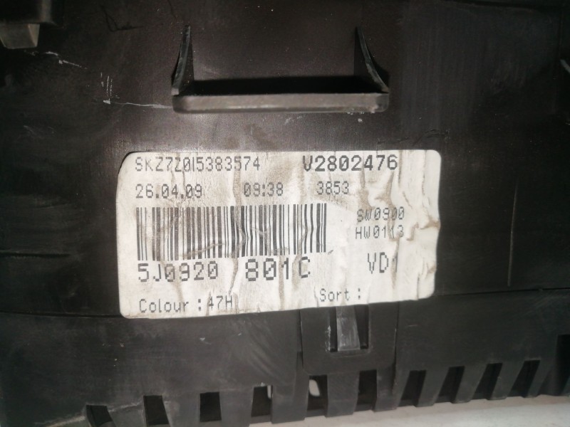 Recambio de cuadro instrumentos para skoda roomster (5j7) 1.4 tdi referencia OEM IAM 5J0920801C - A2C53319707  VDO