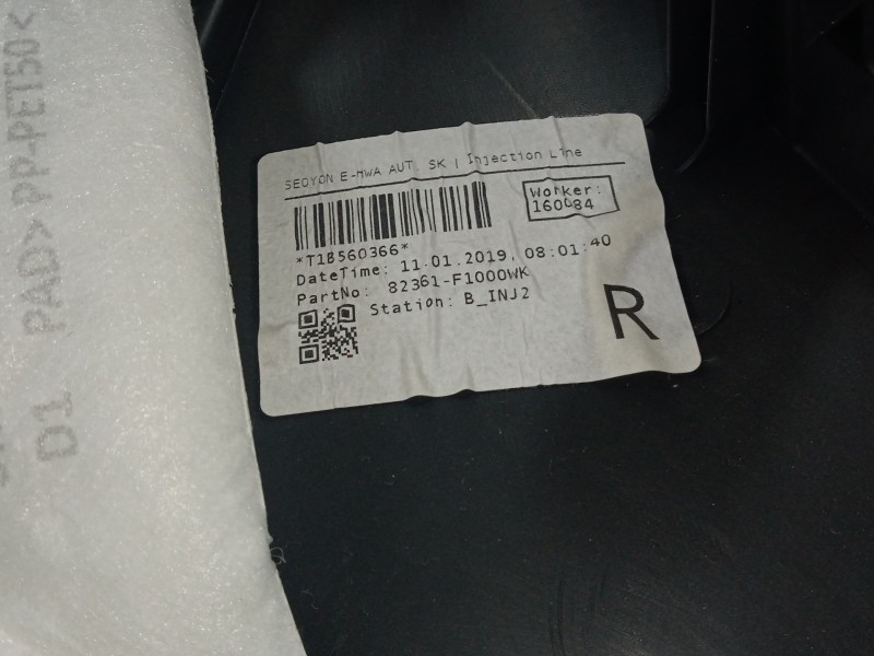 Recambio de guarnecido puerta delantera derecha para kia sportage 1.6 crdi cat referencia OEM IAM 82361F1000WK-82302F1060WK-8238