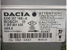 Recambio de centralita airbag para dacia logan 1.4 cat referencia OEM IAM 0285001650-8200307188A  BOSCH 2