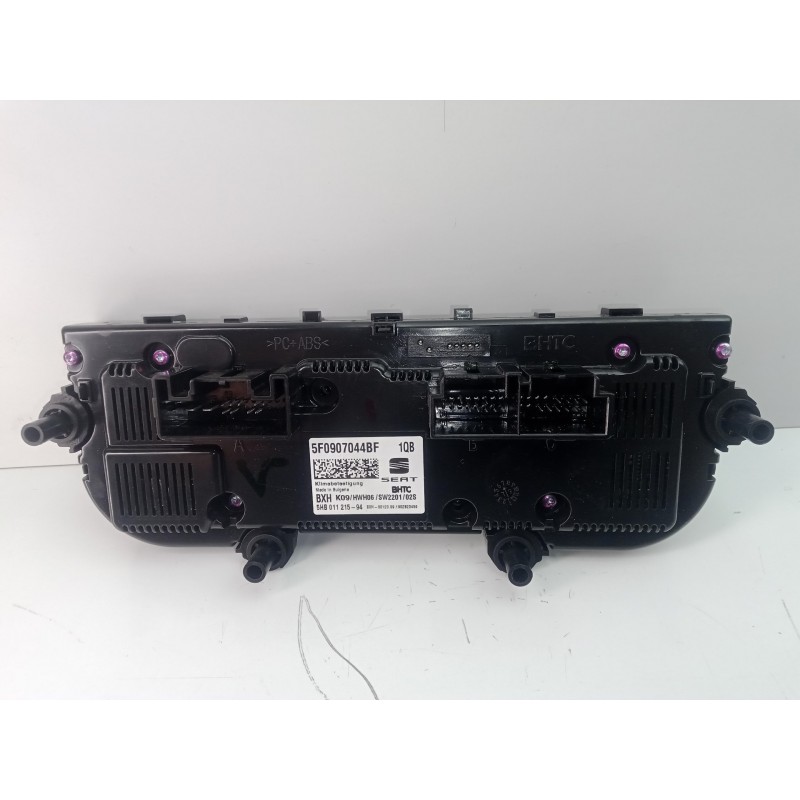 Recambio de mando climatizador para seat leon (5f1) 2.0 16v tsi referencia OEM IAM 5F0907044BF-5HB011215 3.ENCHUFES 