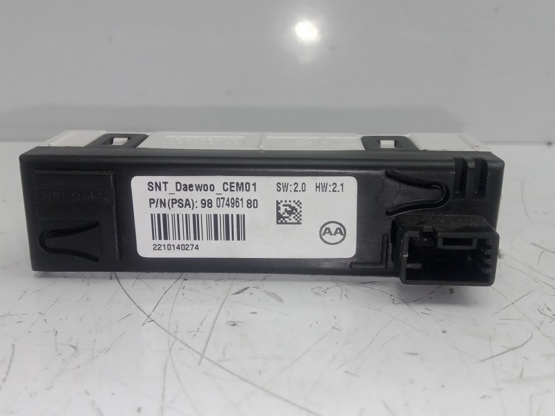 Recambio de mando multifuncion para peugeot 308 1.6 16v e-hdi fap referencia OEM IAM 9807496180  