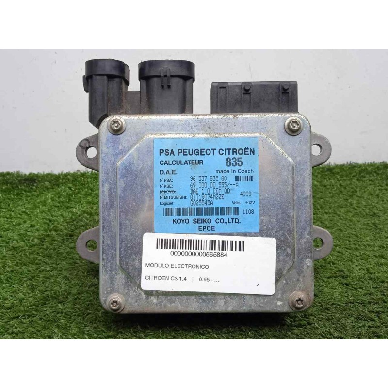 Recambio de modulo electronico para citroën c3 1.4 referencia OEM IAM 9653783580-Q1T19074M2ZE  