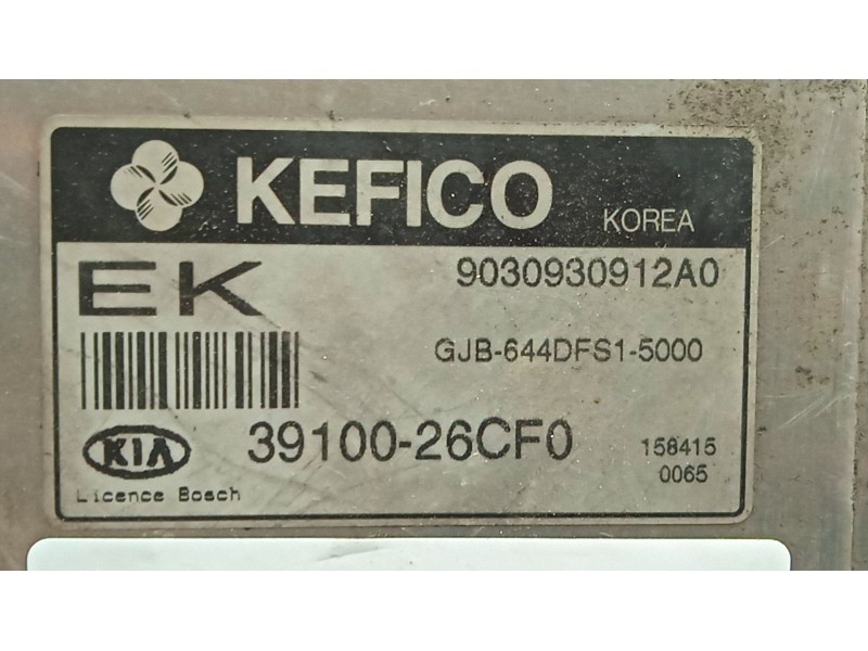 Recambio de centralita motor uce para kia rio ii (jb) 1.4 16v referencia OEM IAM 9030930912A0 - 3910026CF0 - GJB644DFS15000 KEFI