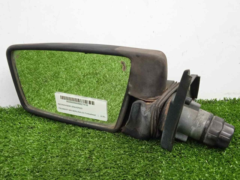 Recambio de retrovisor izquierdo para peugeot 505 berlina 2.5 turbodiesel referencia OEM IAM SIN REFERENCIA MANUAL NEGRO