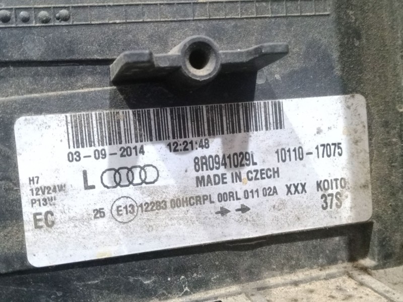 Recambio de faro izquierdo para audi q5 (8rb) 2.0 tdi quattro referencia OEM IAM 8R0941029L KOITO HOLOGENO