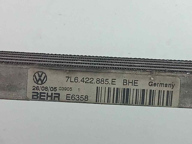 Recambio de radiador aceite para volkswagen touareg (7la) 2.5 tdi referencia OEM IAM 7L6422885E ALUMINIO 560X75X16