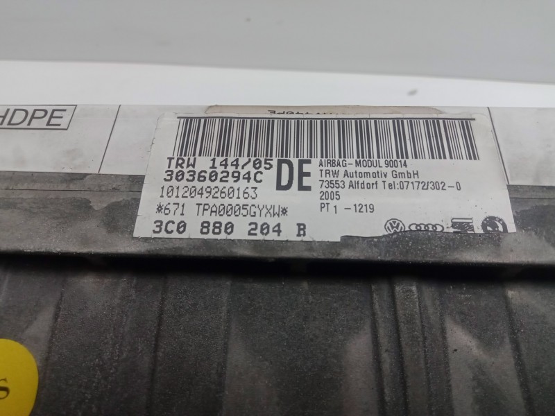 Recambio de airbag delantero derecho para volkswagen passat berlina (3c2) 2.0 tdi referencia OEM IAM 3C0880204B - 30360294C  