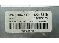 Recambio de centralita motor uce para opel astra g sedán (t98) 1.7 dti 16v (f69) referencia OEM IAM 8973065751 - 12212819 DELPHI 2