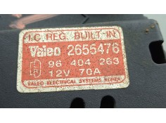 Recambio de alternador para daewoo kalos (klas) 1.2 referencia OEM IAM 2655476 - 96404263 VALEO POLEA.FIJA - 4.CANALES - 70AH -  2