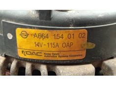 Recambio de alternador para ssangyong kyron 2.0 xdi referencia OEM IAM A6641540102 DAC 6.CANALES - 115AH - 14V - 4.PINES - 2