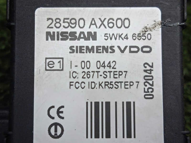 Recambio de antena para nissan micra (k12e) 1.2 cat referencia OEM IAM 5WK46550 - 28590AX600  