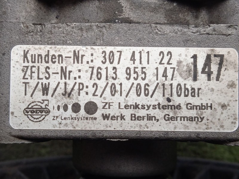 Recambio de bomba direccion para volvo s80 i (184) d5 referencia OEM IAM 7613955147 - 30741122  Ø DIAMETRO: 142MM
