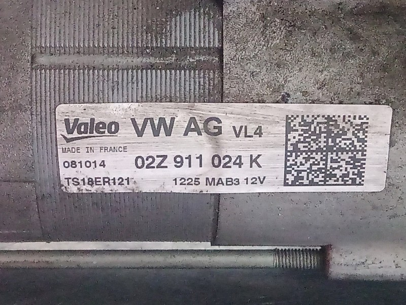 Recambio de motor arranque para seat ibiza (6j5) 1.2 tdi referencia OEM IAM 02Z911024K  