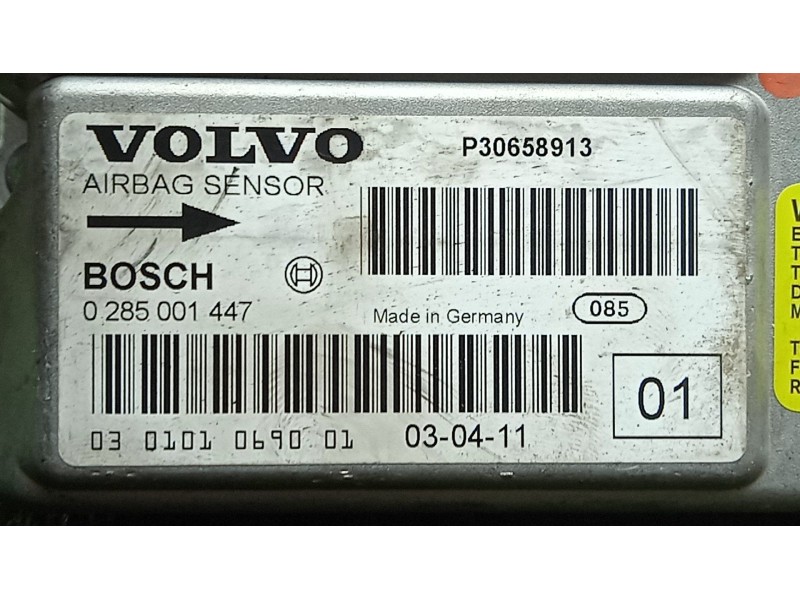 Recambio de centralita airbag para volvo xc90 2.4 diesel cat referencia OEM IAM 0285001447 - P30658913 - 030101069001 BOSCH 