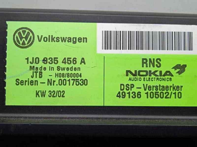 Recambio de sistema audio / radio cd para volkswagen golf iv berlina (1j1) 1.9 tdi referencia OEM IAM 1J0035456A  