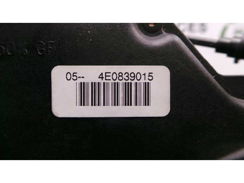 Recambio de cerradura puerta trasera izquierda para audi a8 (4e2) 4.2 quattro referencia OEM IAM 4E0839015 7.PINES CONECTOR.AZUL