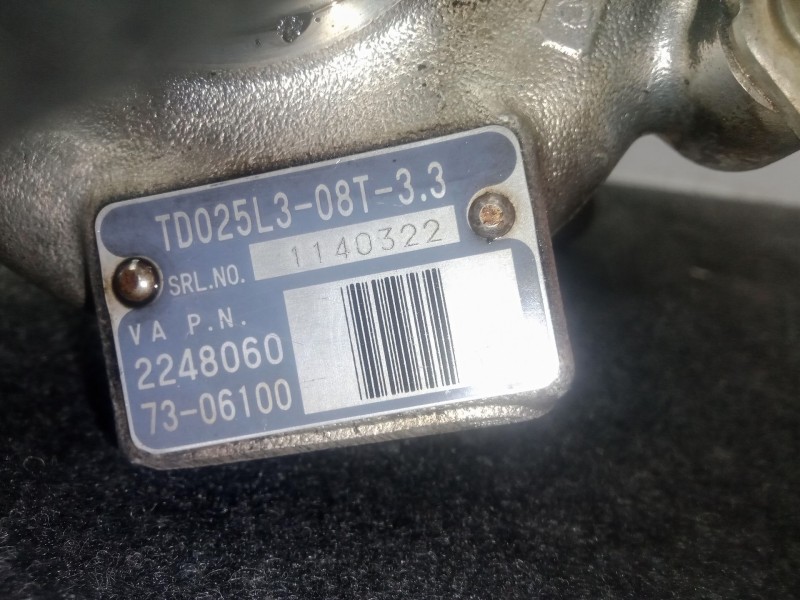 Recambio de turbocompresor para mg serie 75 (rj) 2.0 16v cdt referencia OEM IAM 2248060 - 7306100 - TD025L308T  