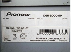 Recambio de sistema audio / radio cd para citroën zx 1.4 referencia OEM IAM DEH2000MP RADIO+AUX  2