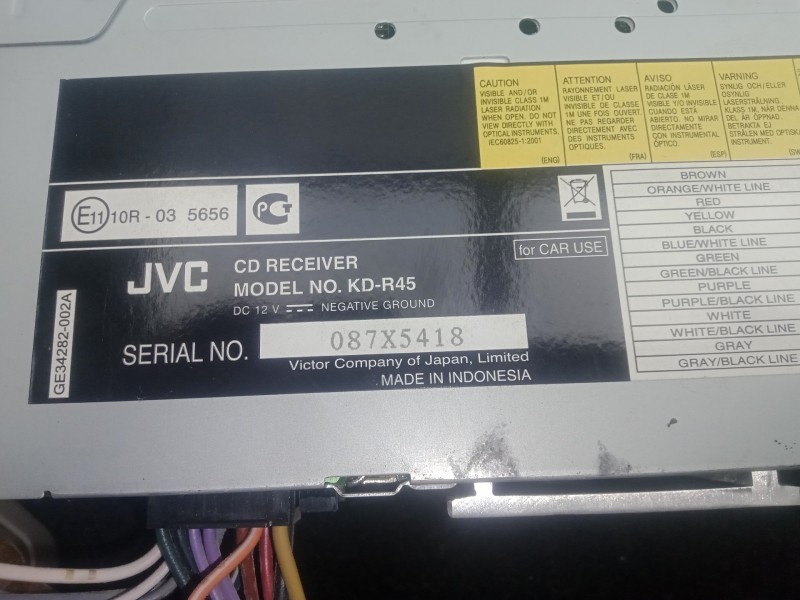 Recambio de sistema audio / radio cd para renault clio iii 1.2 referencia OEM IAM E1110R035656  