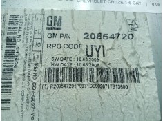 Recambio de sistema audio / radio cd para chevrolet cruze 1.6 cat referencia OEM IAM 20854720   2